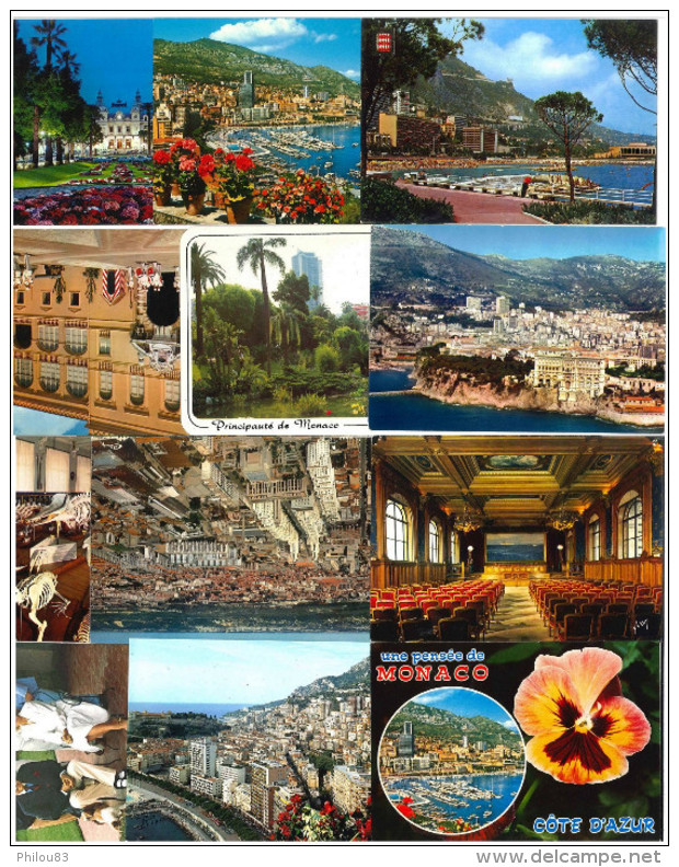 Monaco - Lot 12 Cartes Postales - Verzamelingen