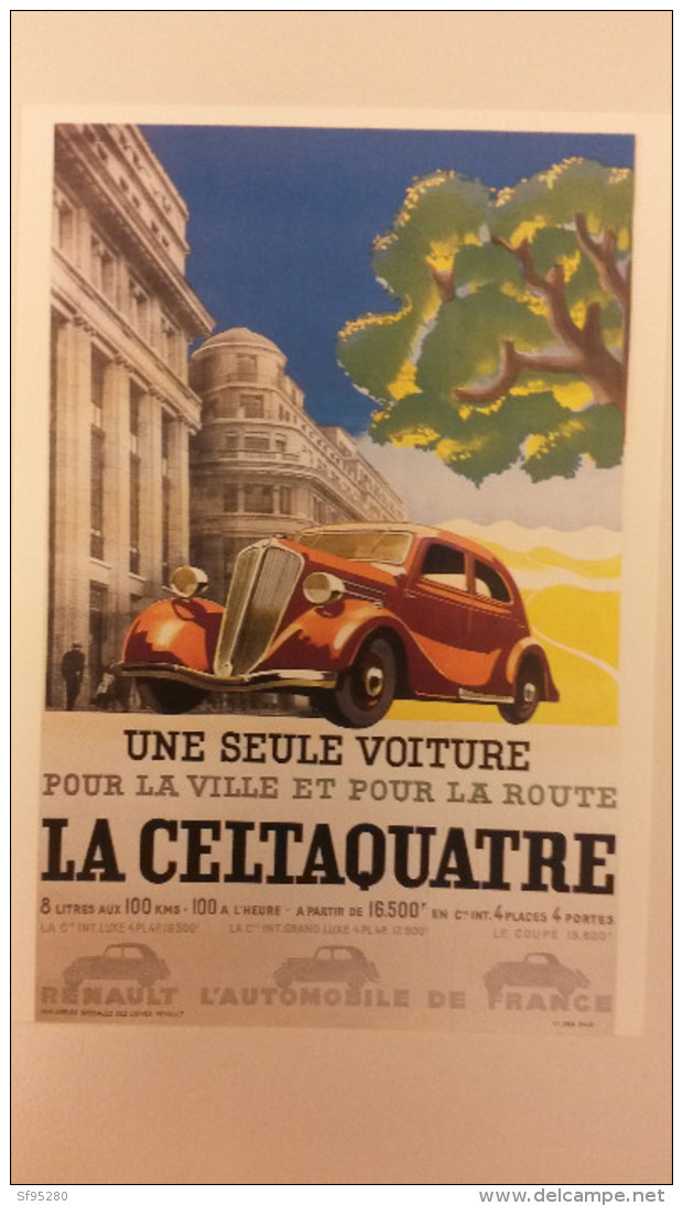 CPM VOITURE LA CELTAQUATRE RENAULT - Voitures De Tourisme