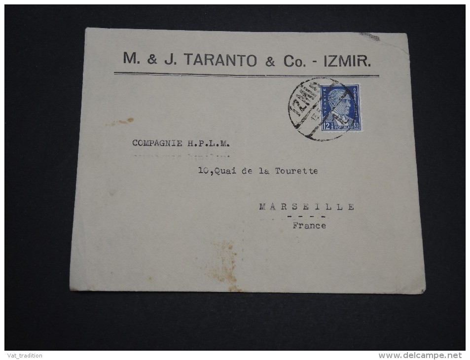 TURQUIE -  Enveloppe Commerciale De Izmir Pour La France En 1936 - A Voir - L 2250 - Covers & Documents