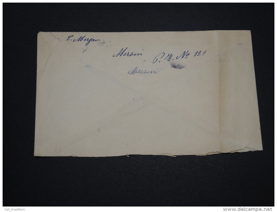 TURQUIE -  Oblitération De Mersin Sur Enveloppe Pour La France En 1957- A Voir - L 2253 - Cartas & Documentos
