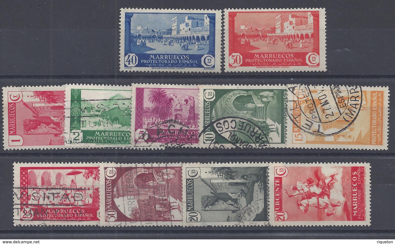 MAROC ESPAGNOL - 1933-35 - N° 211 Et 212 - Neufs  - X - B/TB - - Marruecos Español