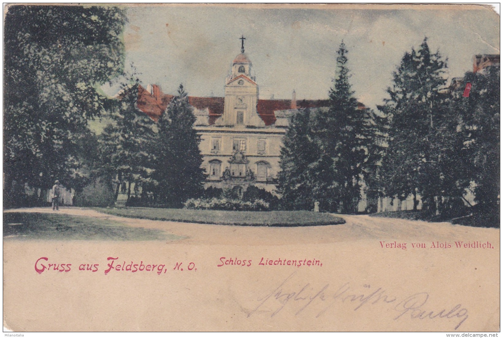 Gruss Aus Feldsberg, N.Ö. - Schloss Liechtenstein * 29. 8. 1900 - Tchéquie