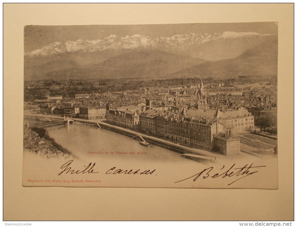 Carte Postale - GRENOBLE (38) - Chaine Des Alpes (192A) - Grenoble