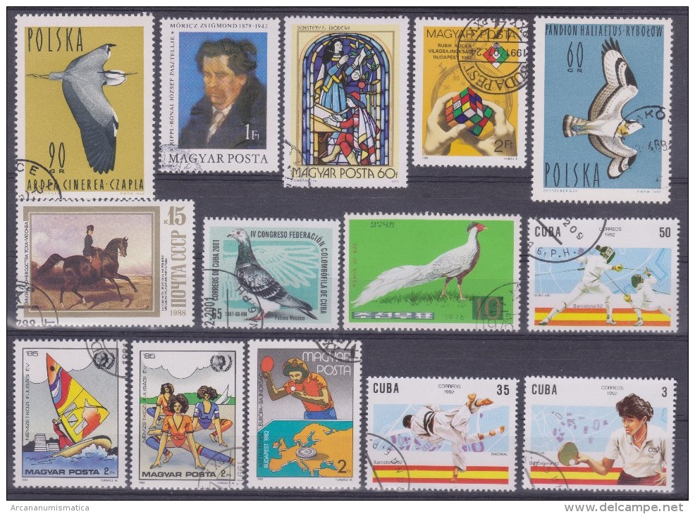 LOT OF USED STAMPS DEPORTES SPORTS ANIMALES  ANIMALS  PAISES  COUNTRIES VARIOS  VARIOUS   S-1622 - Lots & Kiloware (max. 999 Stück)