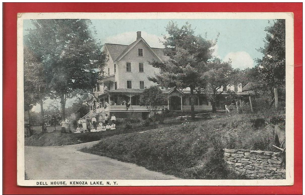 U S A  - NEW YORK - DELL HOUSE, KENOZA LAKE - 1921 - 2 Scans - Other & Unclassified