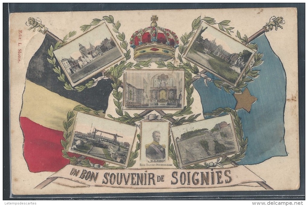 CPA BELGIQUE - Soignies, Un Bon Souvenir - Soignies