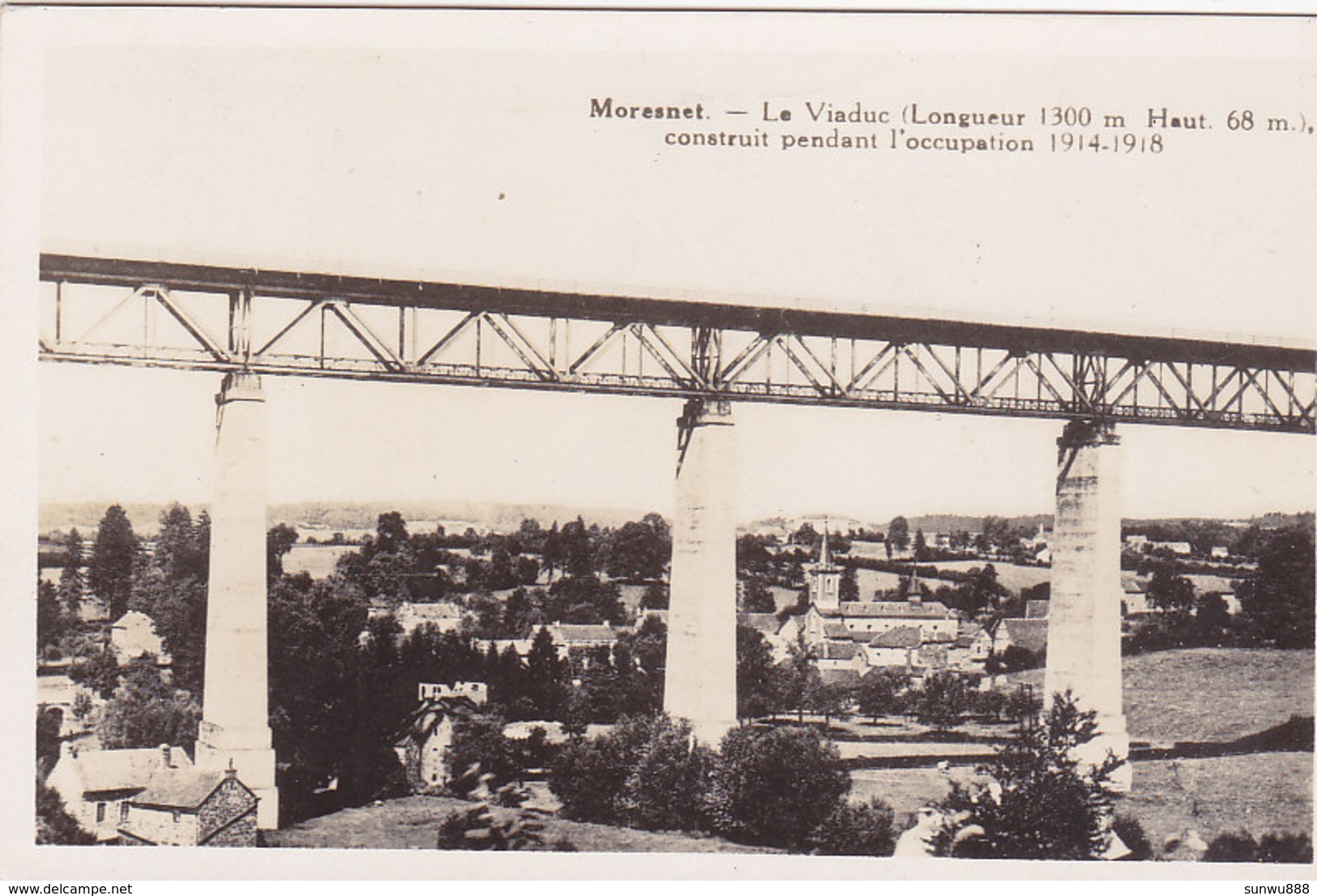 Salut De Moresnet - Grand Viaduc Construit Pendant L'occupation (Edit. Luttgens) - Plombières