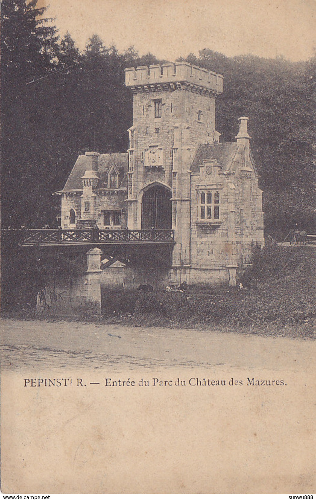 Pepinster - Entrée Du Parc Du Château Des Mazures (1912) - Pepinster