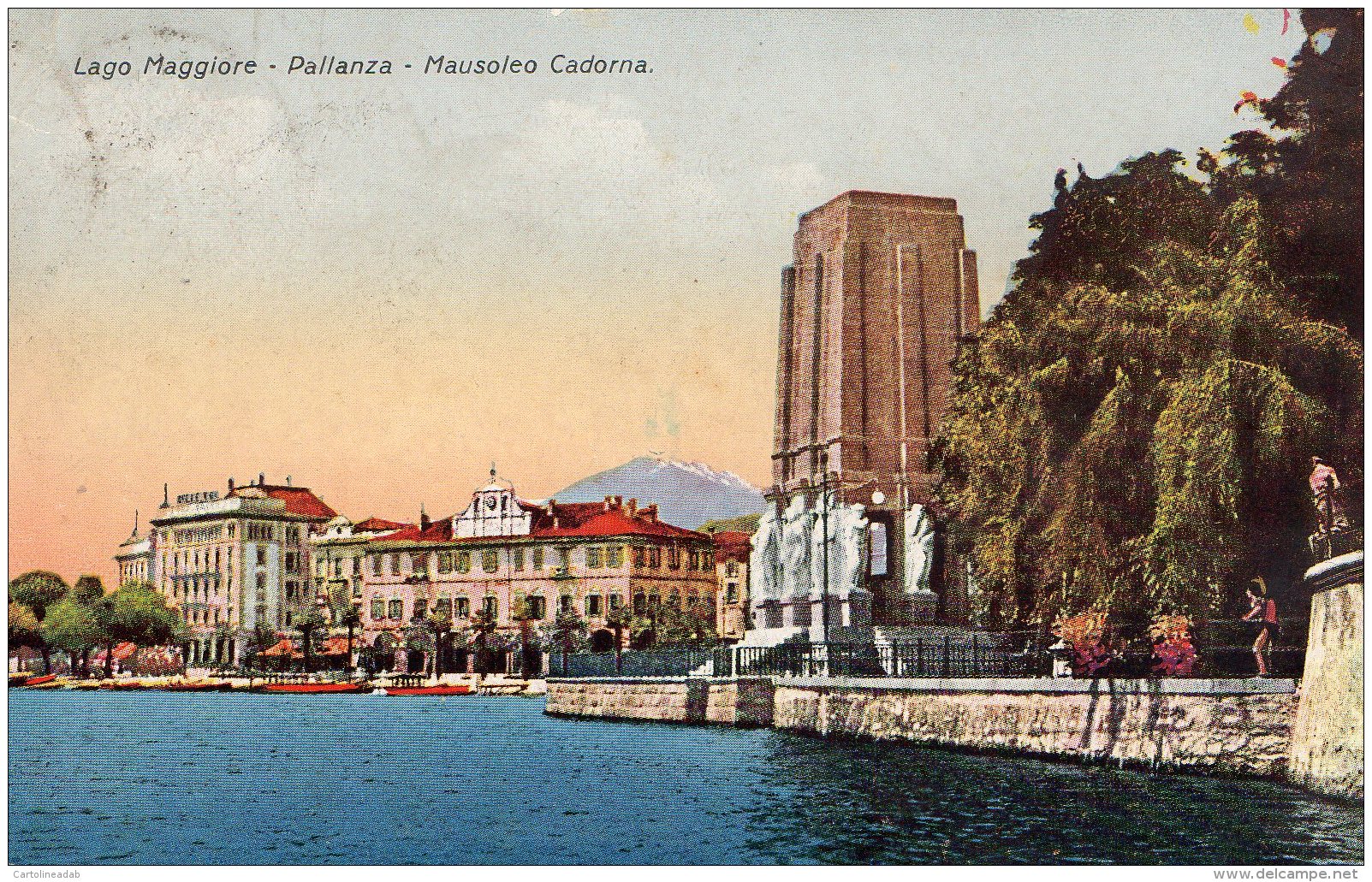 [DC9674] CPA - LAGO MAGGIORE - PALLANZA - MAUSOLEO CADORNA - Viaggiata - Old Postcard - Verbania