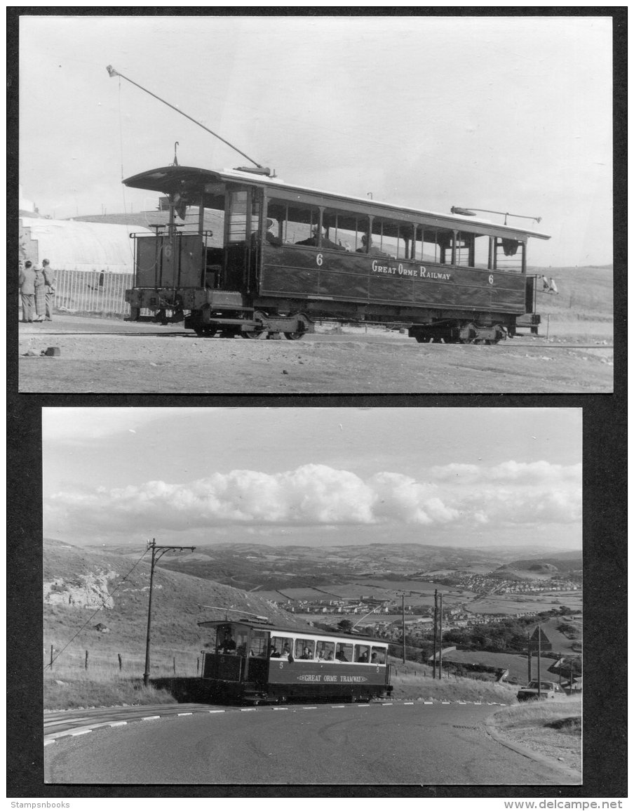 1955/85 GB Wales Great Orme  Railway / Tramway 2 Photographs - Railway