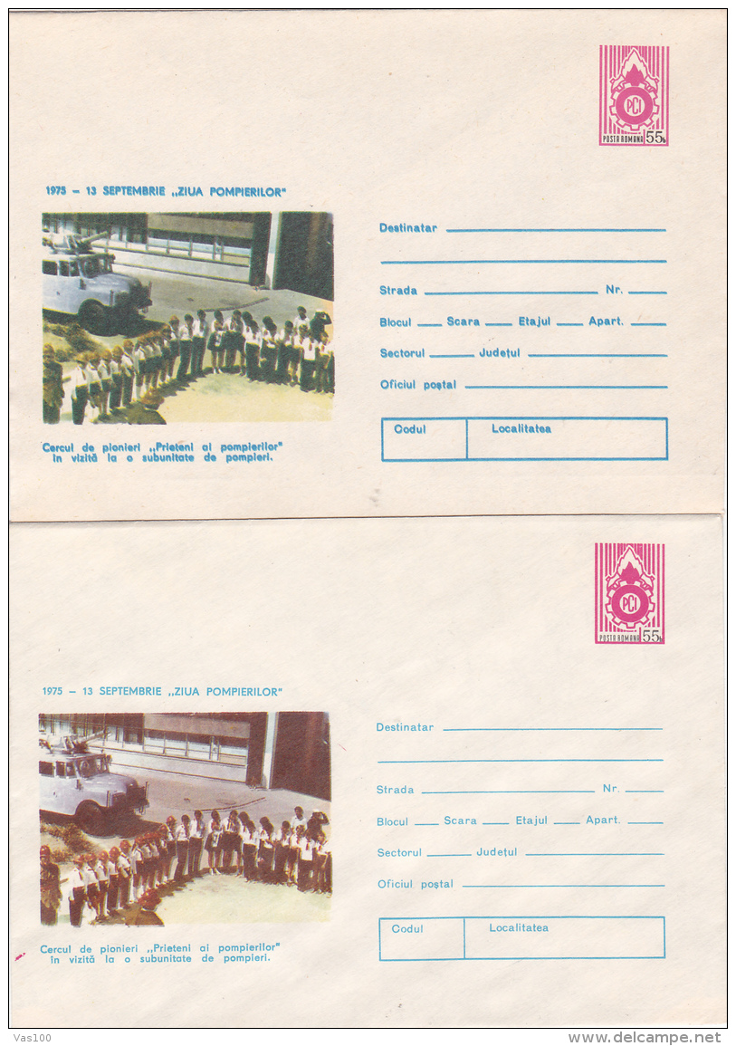 # BV 2839   ERROR, COVER STATIONERY, COLOR DIFFERENCE, ENTIERE POSTAUX,  BOYSCOUTS, 0277/75, ROMANIA - Variétés Et Curiosités