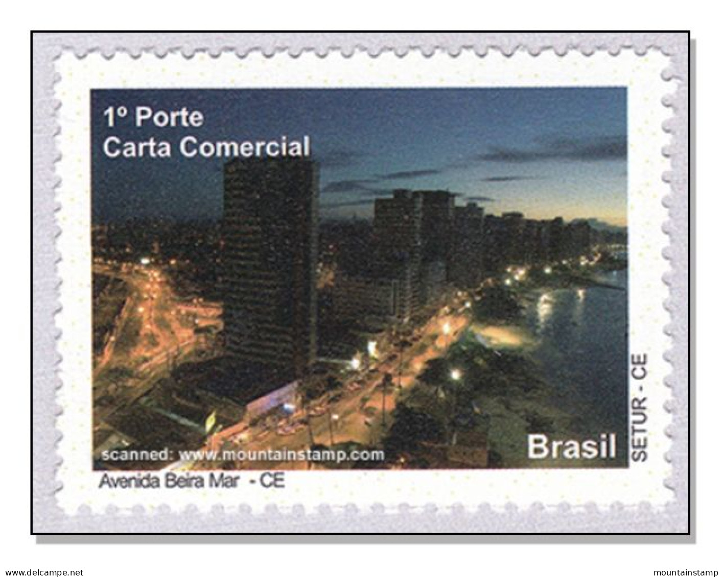 Brazil 2009 Ceará Avenida Beira Mar Skyline Beach Night View MNH ** - Neufs