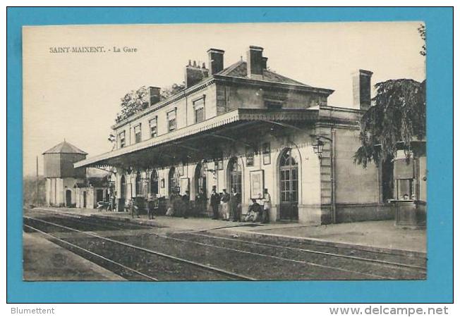 CPA - Chemin De Fer La Gare SAINT-MAIXENT 79 - Saint Maixent L'Ecole