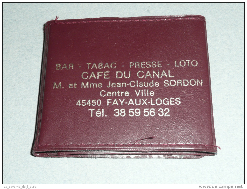 Rare Ancien Miroir De Poche/sac à Main Publicitaire, Répertoire, Pub Bar Tabac Presse Café Du Canal Fay Aux Loges 45 - Spiegels