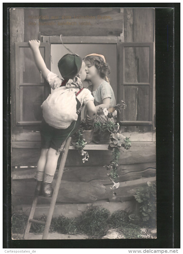 Photo-CPA RPH Nr. 2790/5: Junge Klettert Zu Fille Et Küsst Sie - Photographs