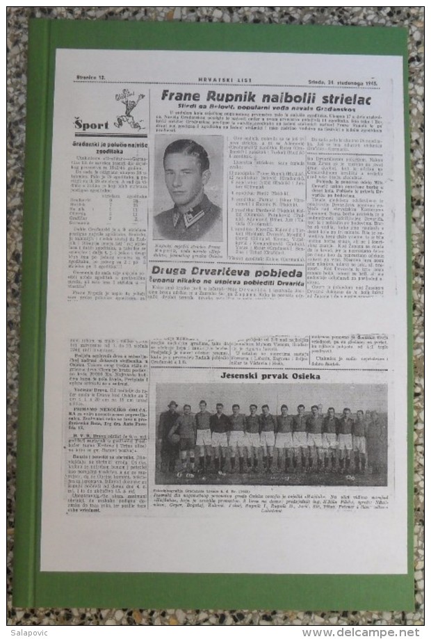 NARODNI SPORT 1946, NAS SPORT, START, GLAS SLAVONIJE, Sovetsky Sport, Moskovskij Komsomolets, FRANJO RUPNIK Yugoslav Na - Autres & Non Classés