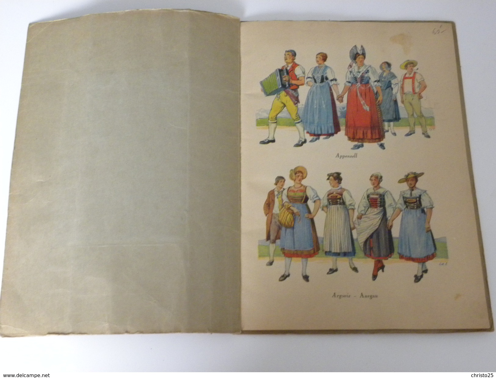 Costumes Suisses  Schweitzer Trachten 22 Planches En Couleurs - 1901-1940