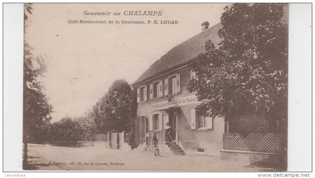68 - CHALAMPE / CAFE RESTAURANT DE LA COURONNE - Chalampé