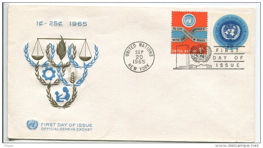 To Live Together In Peace, FDC, 1965 - FDC