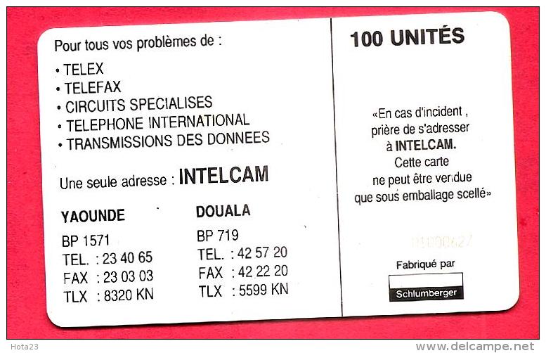 CAMEROON-AFRIQUE TELECARTE / PHONECARD .. CAMEROUN 100 Unit  LOGO (LOT - Z = 102) - Cameroon