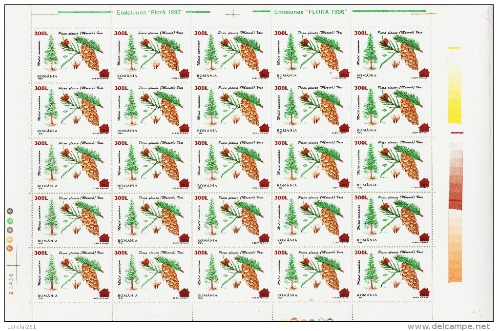 2001 -  FLORA - Full Sheets & Multiples