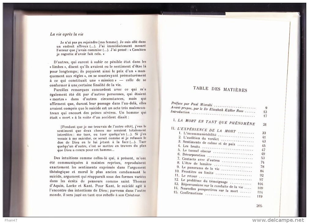 LA VIE APRES LA MORT Par Le Dr. Raymond MOODY Editions France Loisirs 1981 - Psychologie/Philosophie