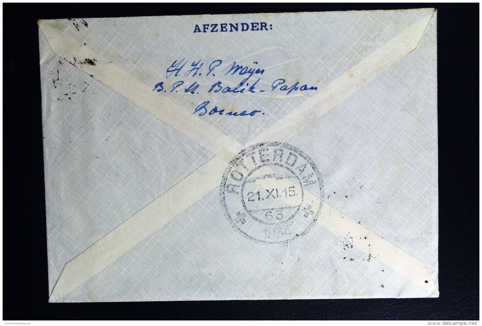 Netherlands East Indies UIVER Return Flight  Sanga Sanga Kalimantan Borneo Naar Rotterdam 1934 - Indes Néerlandaises