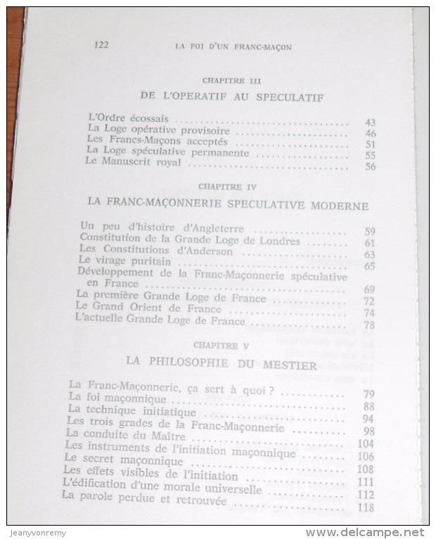 La Foi D'un Franc-Maçon. Richard Dupuy. 1975. - Geheimleer