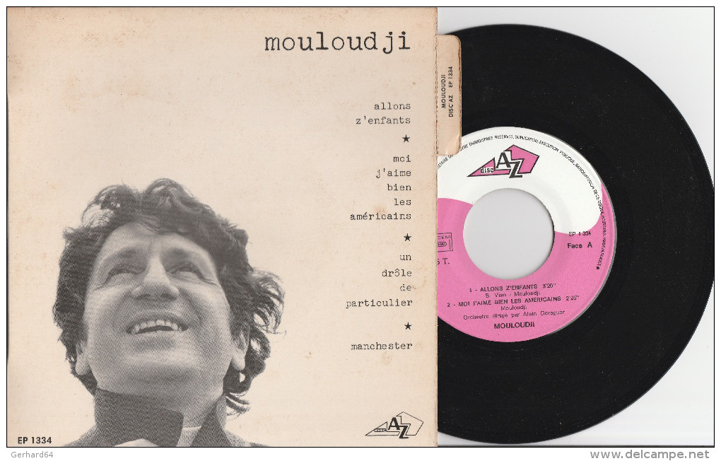 MOULOUDJI - Allons Z'enfants - Vinyle 45 Tours - Très Bon état (Lot 44) - Autres - Musique Française