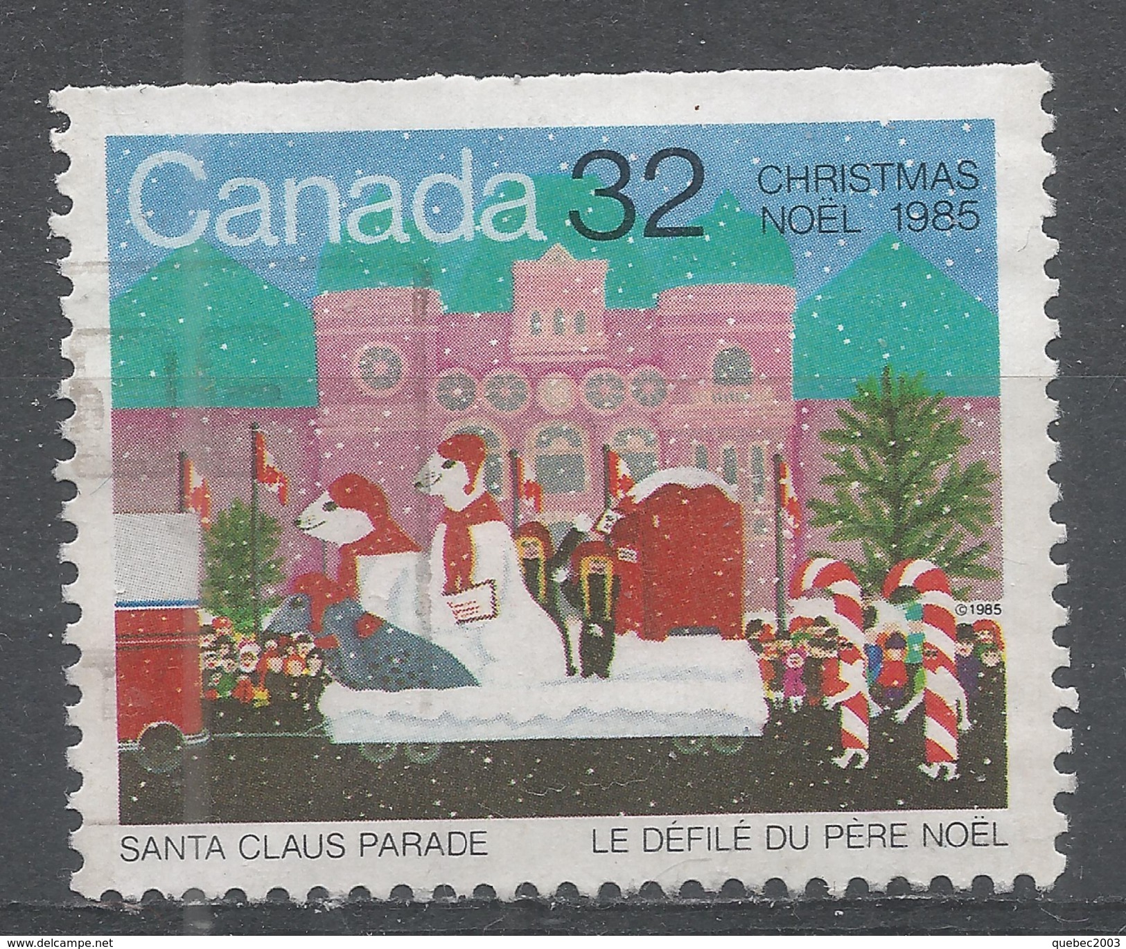 Canada 1985. Scott #1070 (U) Christmas, Polar Float - Timbres Seuls