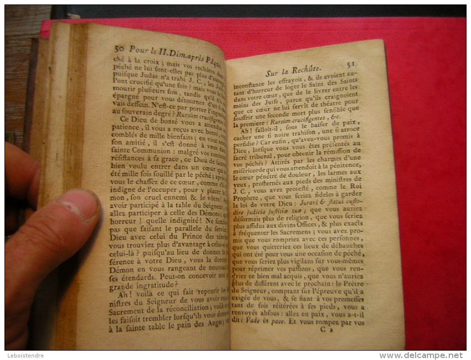 PRONES DE BILLOT REDUITS EN PRATIQUE POUR LES DIMANCHES ET PRINCIPALES FETES  1785 TOME TROISIEME NOUVELLE EDITION - 1701-1800
