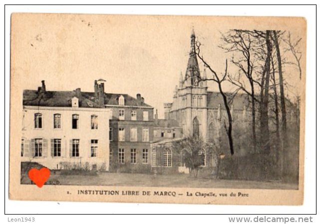 10366-LE-59-INSTITUTIONN LIBRE DE MARCQ-La Chapelle,vue Du Parc - Marcq En Baroeul