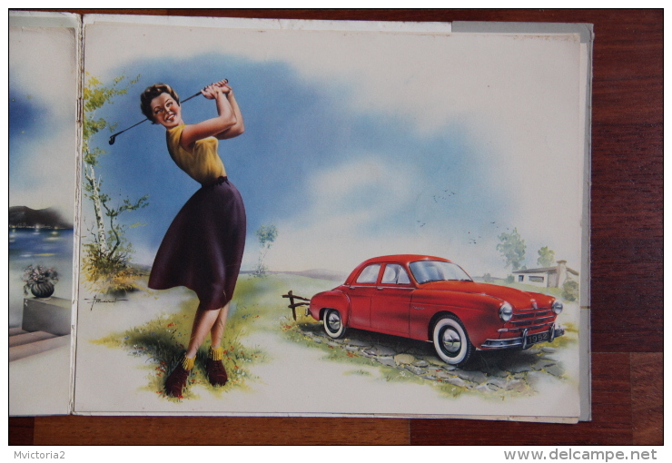 Superbe Dépliant Publicitaire RENAULT " FREGATE ".Magnifiques illustrations.