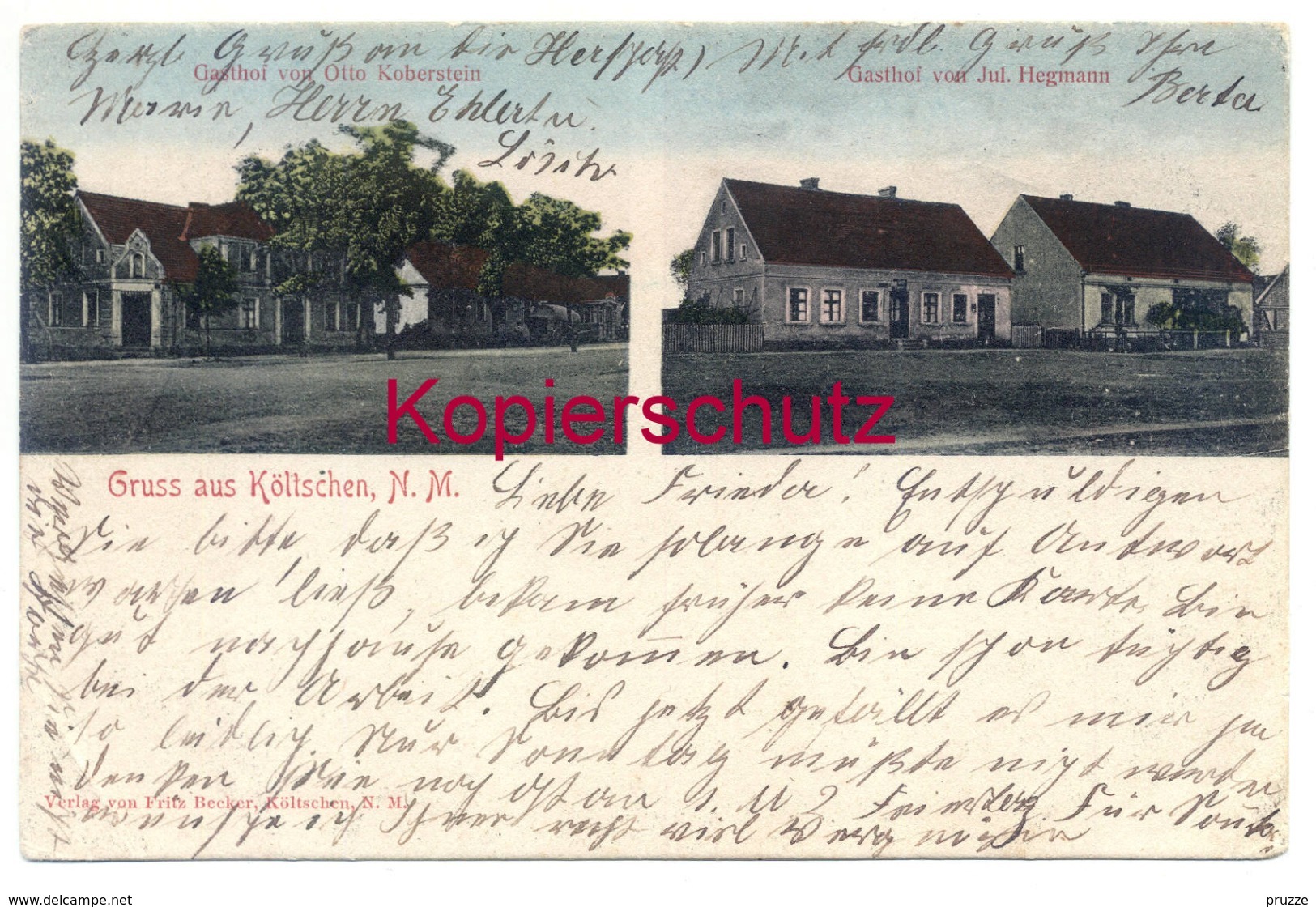 Költschen 1909 Bei Landsberg A.W. - Neumark