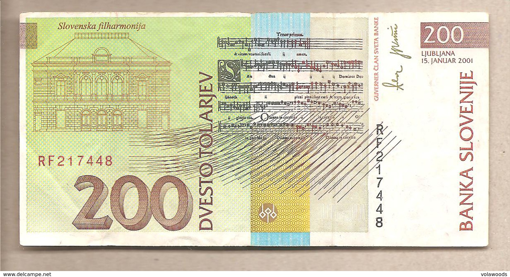 Slovenia - Banconota Circolata Da 200 Talleri - 2001 - Slovenia