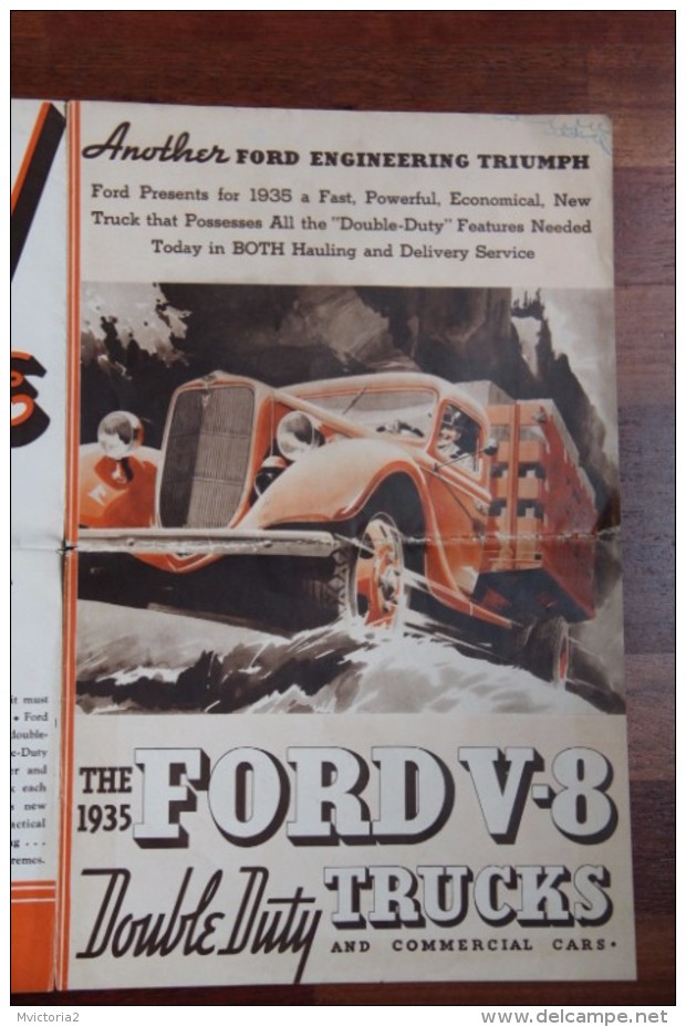 Dépliant Publicitaire " ANOTHER FORD ENGINEERING TRIUMPH"