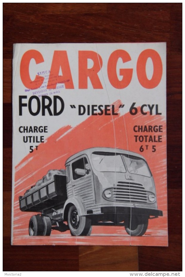 Dépliant Publicitaire Camion FORD CARGO - Publicités