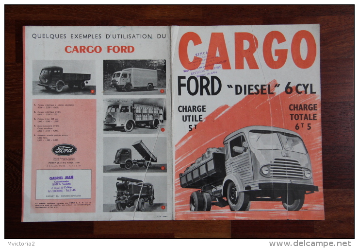 Dépliant Publicitaire Camion FORD CARGO - Publicités