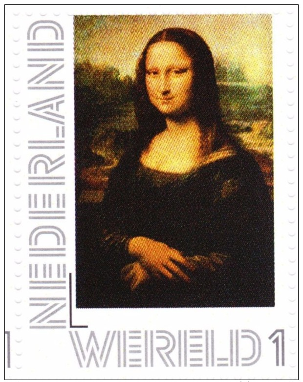 Persoonlijke Postzegel We13A Mobiele OKI531 Printer Filateliebeurs 2013 NIEUW!! Leonardo Da Vinci - Mona Lisa - Personnalized Stamps