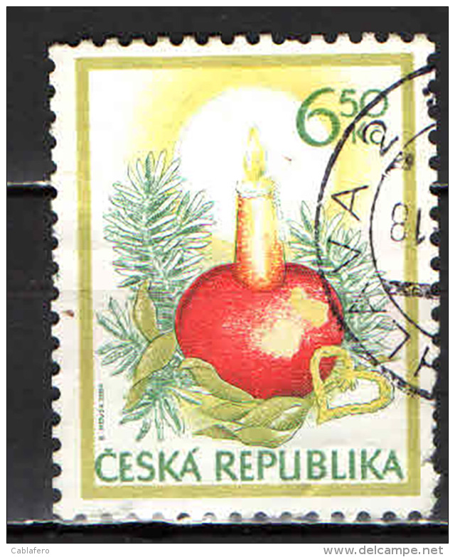 REPUBBLICA CECA - 2004 - CANDELA NATALIZIA - USATO - Used Stamps