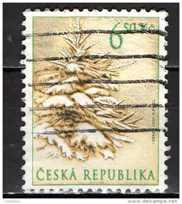 REPUBBLICA CECA - 2003 - NATALE: ALBERO CON LA NEVE - USATO - Oblitérés