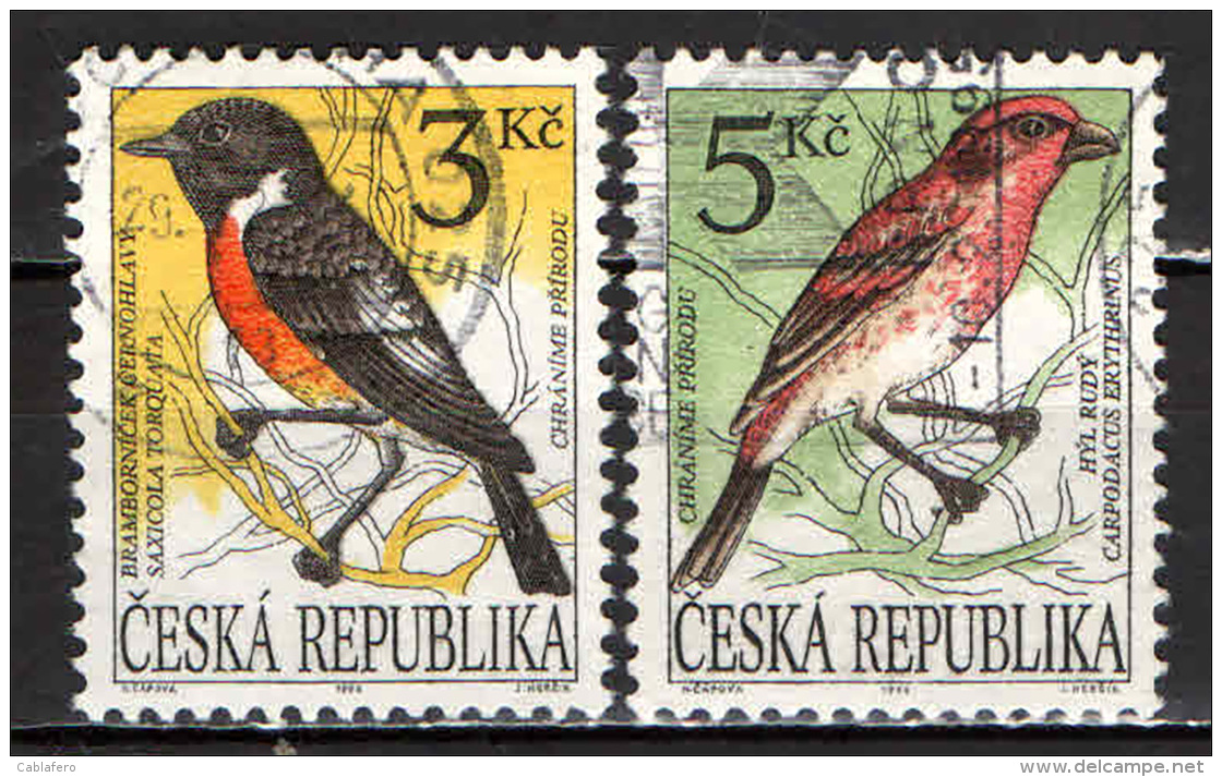 REPUBBLICA CECA - 1994 - UCCELLI - BIRDS - USATI - Gebraucht