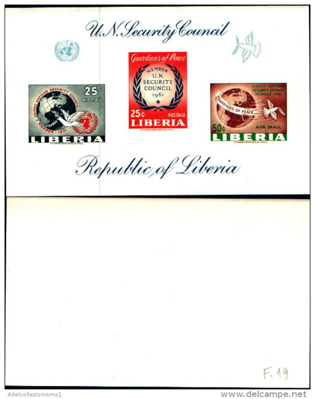 83701) Liberia-1977- Consiglio Di Sicurezza Dell'onu -BF-19 -nuovo-cat-30 Euro - Liberia