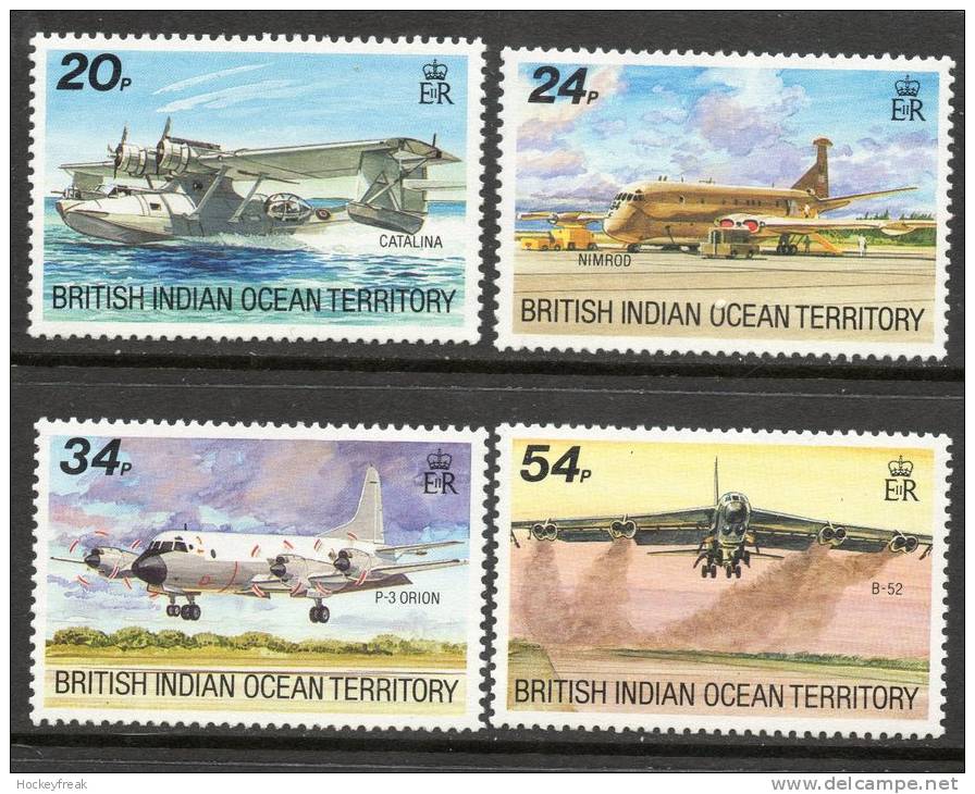 British Indian Ocean Territory 1992 - Visiting Aircraft SG124-127 MNH Cat £8.75 SOW 2015 - British Indian Ocean Territory (BIOT)