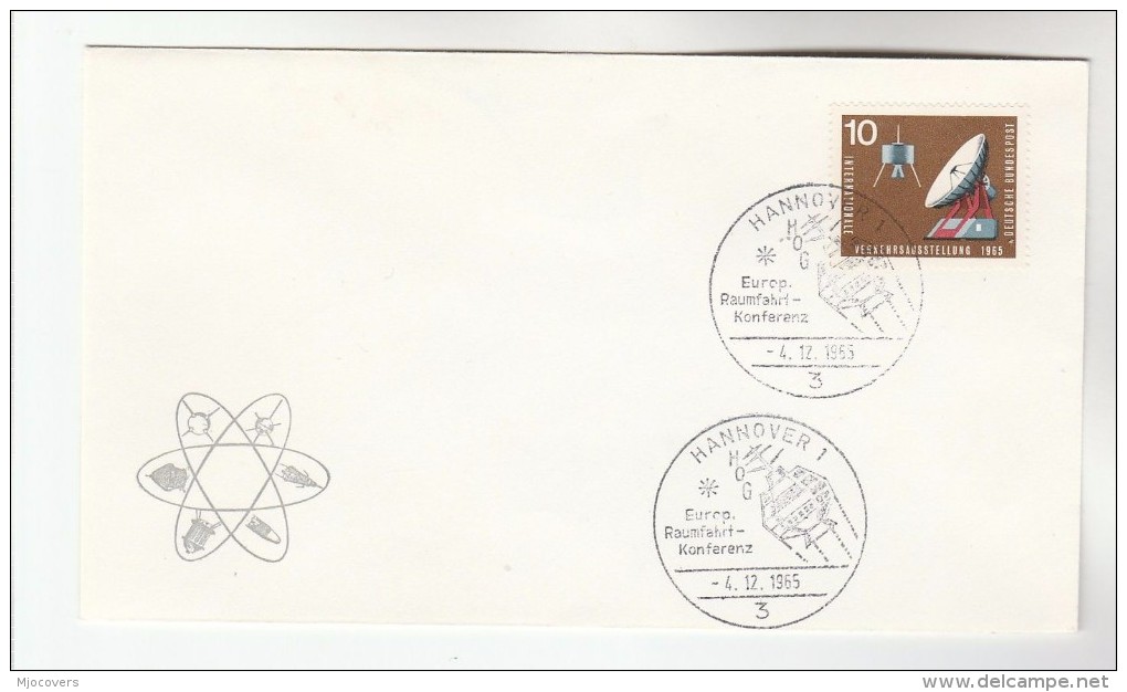 1965 Hannover Germany  EUROPEAN SPACE CONFERENCE EVENT COVER Stamps - Europe