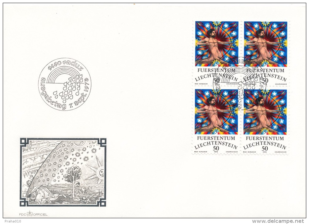 K8892 - Liechtenstein / First Day Cover (1978) 9490 Vaduz: Zodiac Signs - Sagittarius - Astrology