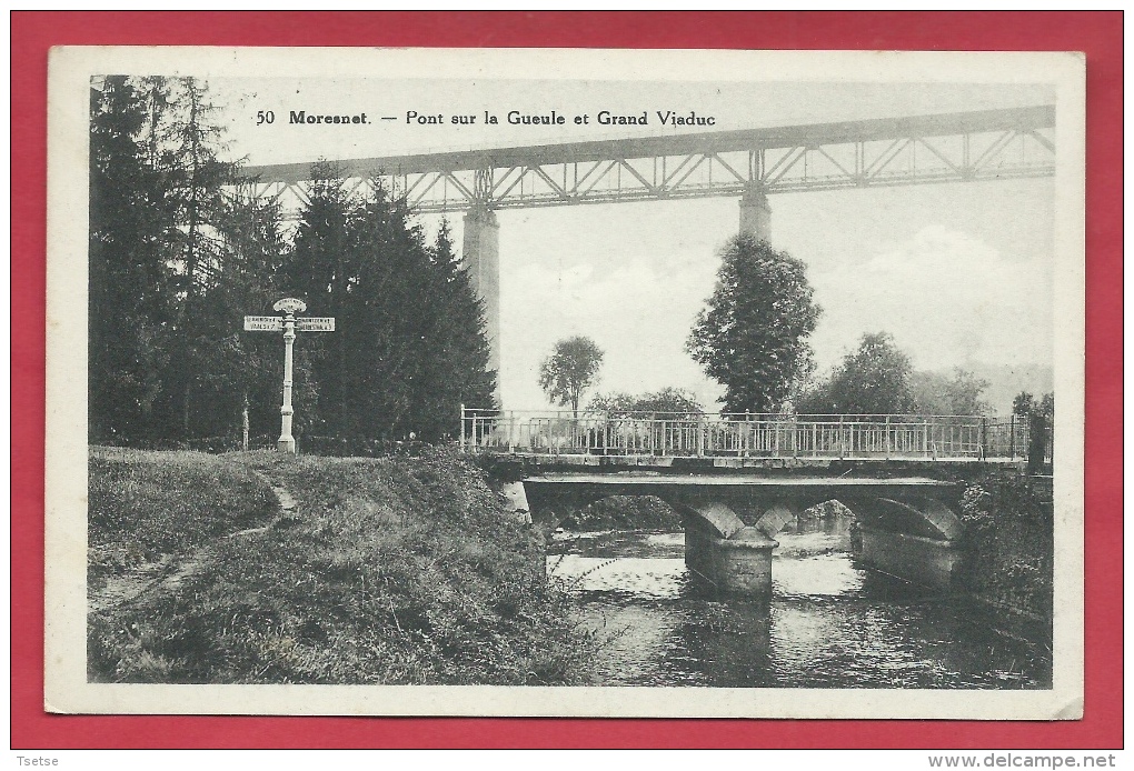 Moresnet - Pont Sur La Gueule Et Grand Viaduc - 1938  ( Voir Verso ) - Blieberg