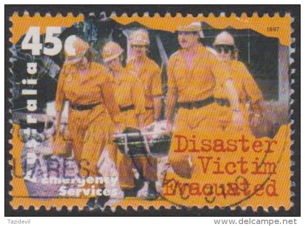 AUSTRALIA - USED 1997 45c Emergency Services - Disaster Victim Evacuated - Oblitérés
