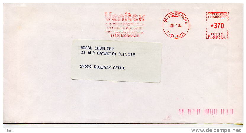 EMA Santé,protection,pollution,Venitex Gants De Protection Ménager-industrie,91 Morangis,Essonne,lettre 26.7.1984 - Pollution