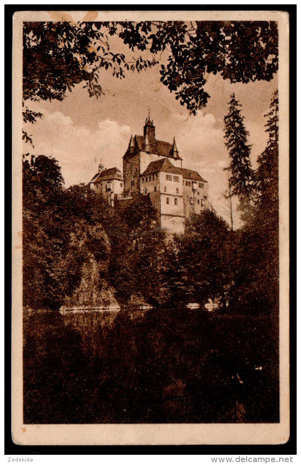 6450 - Alte Ansichtskarte - Burg Kriebstein - Lichtbildnerei Berger Waldheim - 1932 - Waldheim